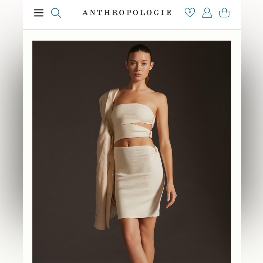 NWT Anthropologie Bordeaux Cut Out Dress